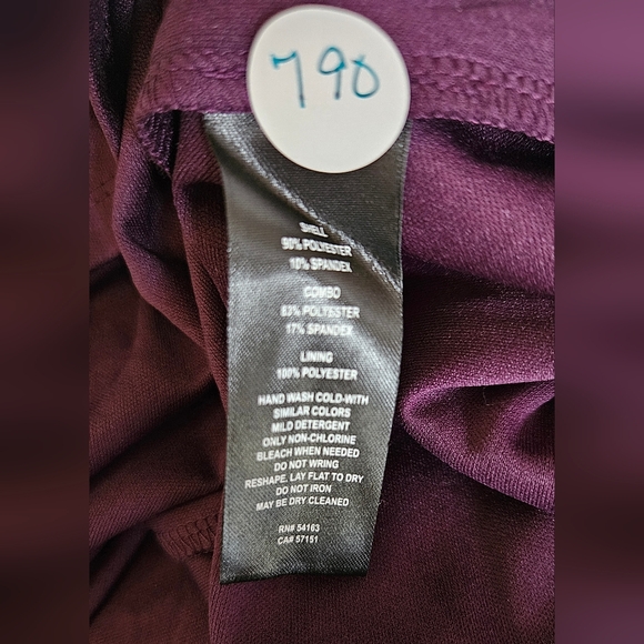 Jessica Howard Velvet Ilusion Trim Dress Plus Size 22W - Picture 11 of 11